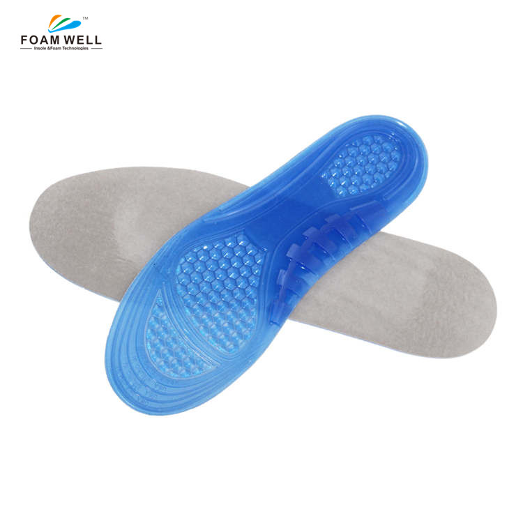 Plantillas de gel FM-301 - inserciones de zapatos para caminar, correr, senderismo - Ortesis de longitud completa para hombres, mujeres - soles de cojín para tacones, soporte de arco