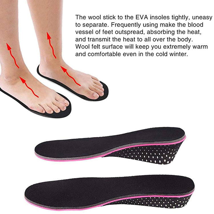 FM-92 Zapatos Invisible Aumento de altura Plantilla EVA Cojín para zapatos de inserción de elevación del talón