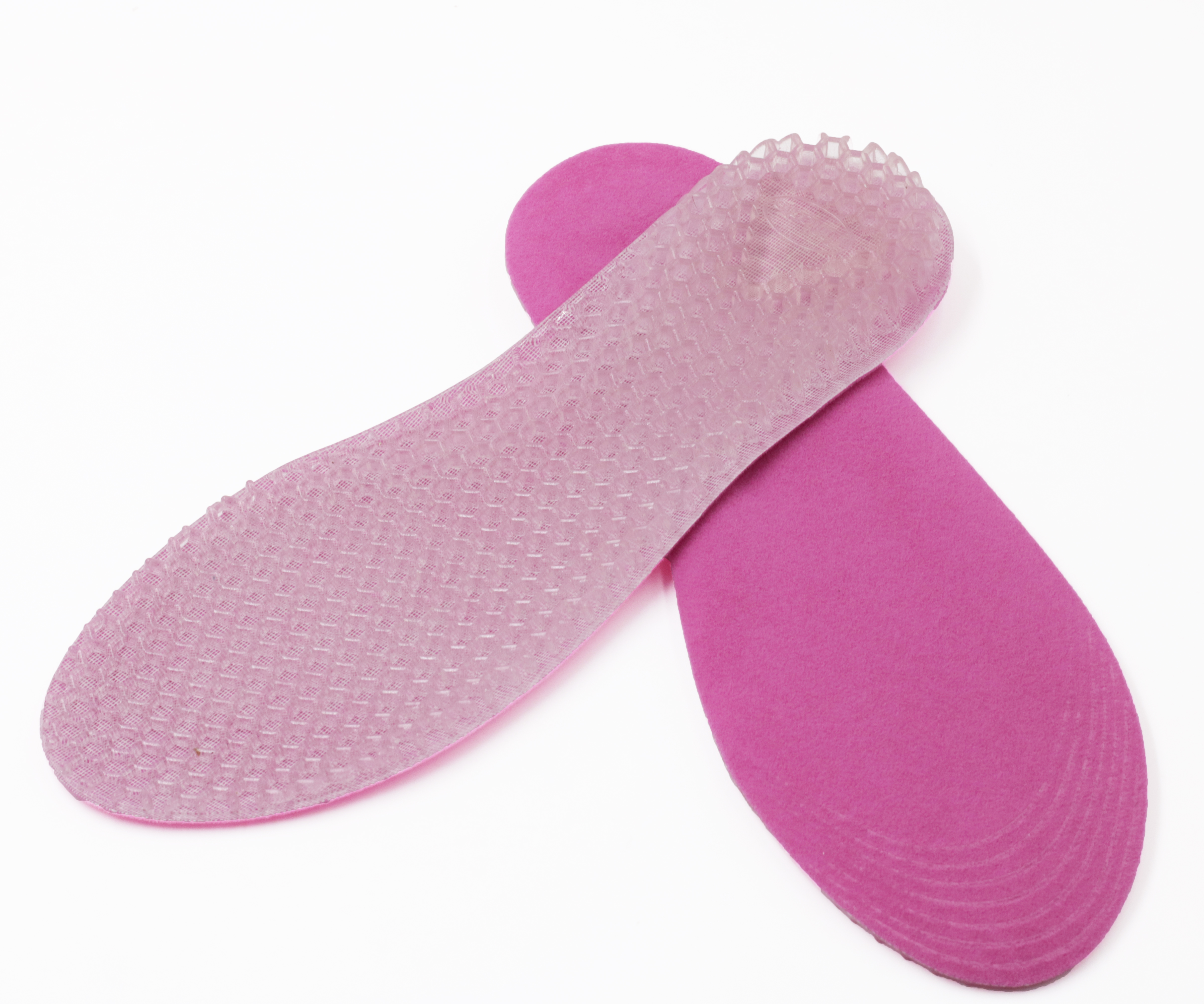 FM-301 Plantillas de gel de diseño de panal deportivo para masaje de pies ajustables y cortables para aliviar el dolor de pies 